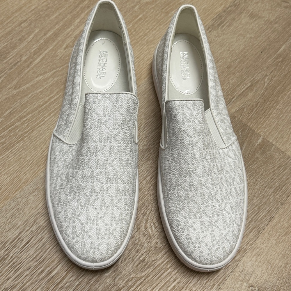 Michael Kors White Slip-On Women's Shoes